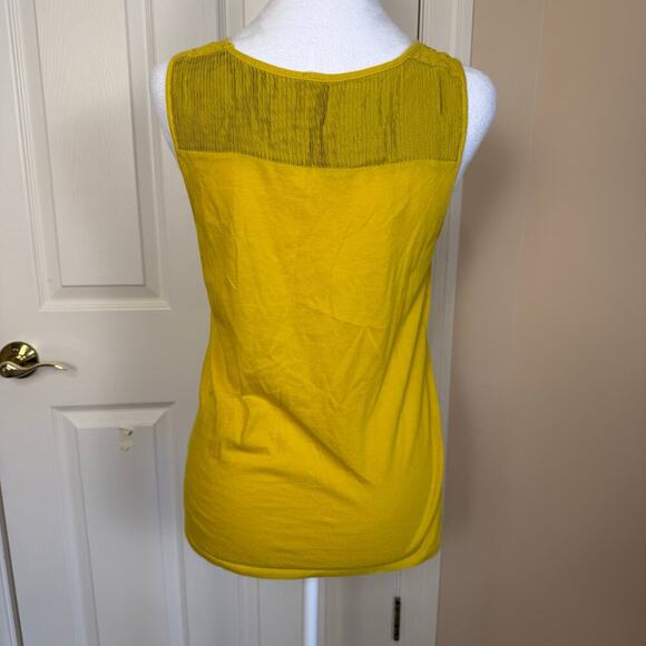J. Crew 2 Tank Top Bundle Small Silk Pleats and Lace Yellow Purple EUC Y2K - Picture 5 of 13